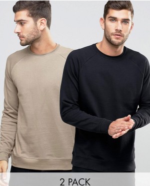 Sweatshirt--Black-And-Beige