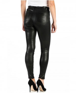 Black-Ultra-Skinny-Women-Leather-Pants