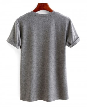 Charcoal-Letter-Print-Slub-T-shirt-QA-196