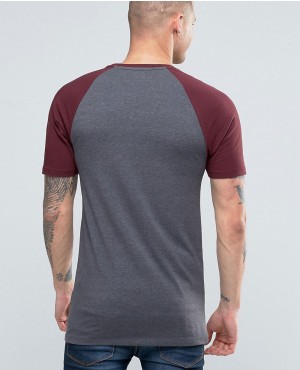 Longline-Muscle-T-Shirt-With-Contrast-Raglan-Sleeves-In-CharcoalRed-QA-205