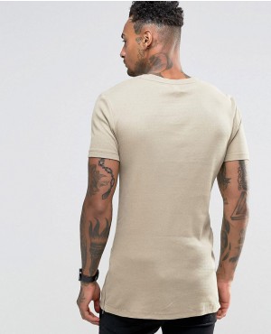 Longline-Muscle-T-Shirt-With-Side-Zips-In-Beige-QA-206