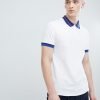 Best Quality Custom Contrast Collar Polo In White QA-2271 (1)
