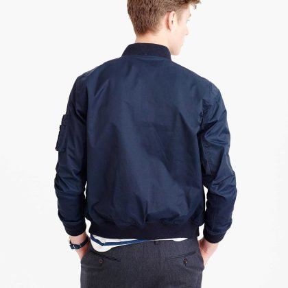 Custom Classical Bomber Jacket with Sleeves Pocket QA-2638