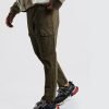Custom Men Drawstring Streetwear Khaki Twill Cargo Trouser