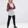 Custom Women Long Sleeve Raglan T Shirt QA-2585