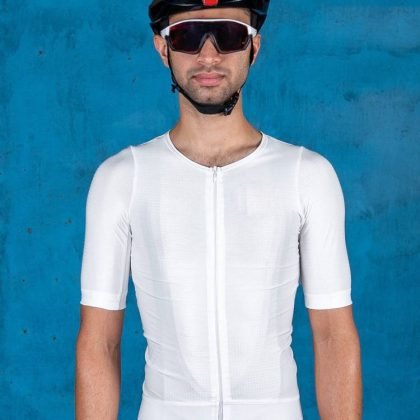 Cycling Uniform Men Wholesale Custom Print Zipper Jersey Podium O Neck QA-2350