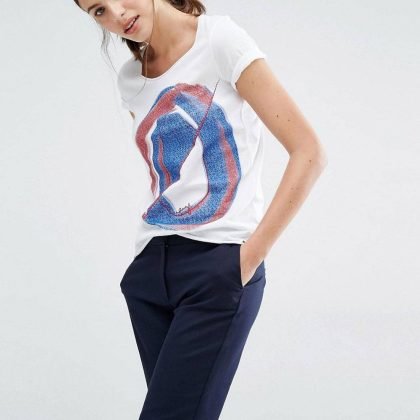 Girls Hot and Sexy Slim Fit O Neck T Shirt QA-2580