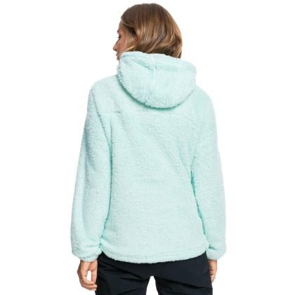 Half Zipper Fleece Women Shearling Hoodie QA-2283