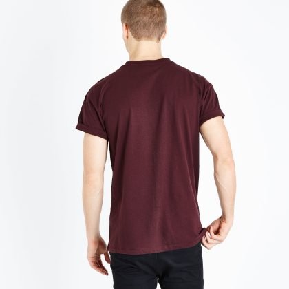 High Quality Burgundy Embroidered Scorpion T Shirt QA-2321