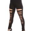 High Quality Custom Sexy Cuts Tights Legging In Black QA-2526