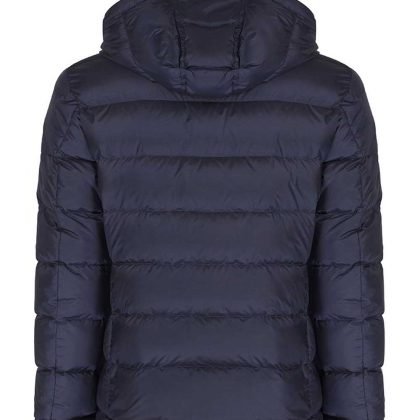 Men City wear Short Padded Quilted Jacket Blue Navy QA-2628