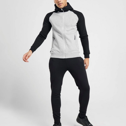 Men Tracksuit Flight Hoodie & Pants Men Sportswear Sweat suites QA-2412