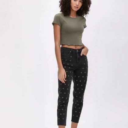 Most Popular And Trendy Crew Neck Crop Top QA-2558