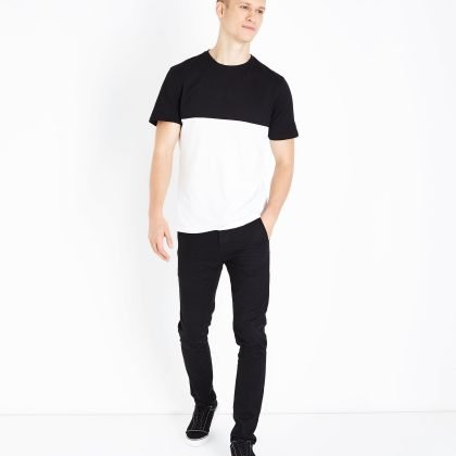 New Arrival Black And White Colour New York Custom Print T Shirt QA-2328