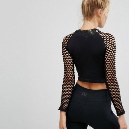 New Look Sports Mesh Women Crop Tank Top QA-2561