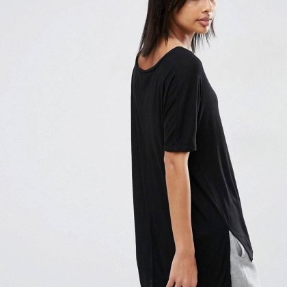 New V Neck Oversized Slouchy Rib QA-2593