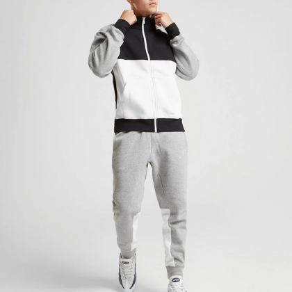 Personalization Custom Made Men Full Fleece Zipper Tracksuit QA-2415