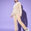 Regular Fit Pullover Drop Shoulder Hoodie Women Tracksuit QA-2272
