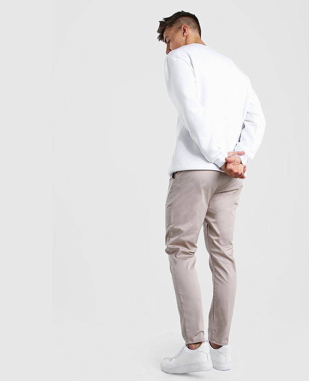 Skinny Fit Zipper Pockets Casual Trouser Cotton Men Sweat Jogging Pant QA-2453