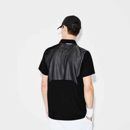 Sports Piped Technical Pique Tennis Polo Shirt QA-22113