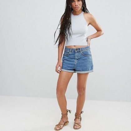 Wholesale Custom Back Zipper Women Crop Top QA-2534