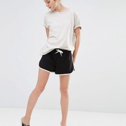 Wholesale Custom Branded Jersey Tipped Shorts QA-2493