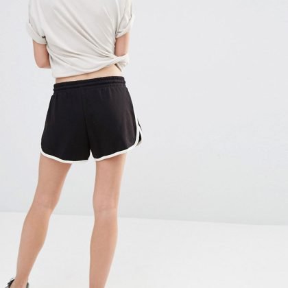 Wholesale Custom Branded Jersey Tipped Shorts QA-2493