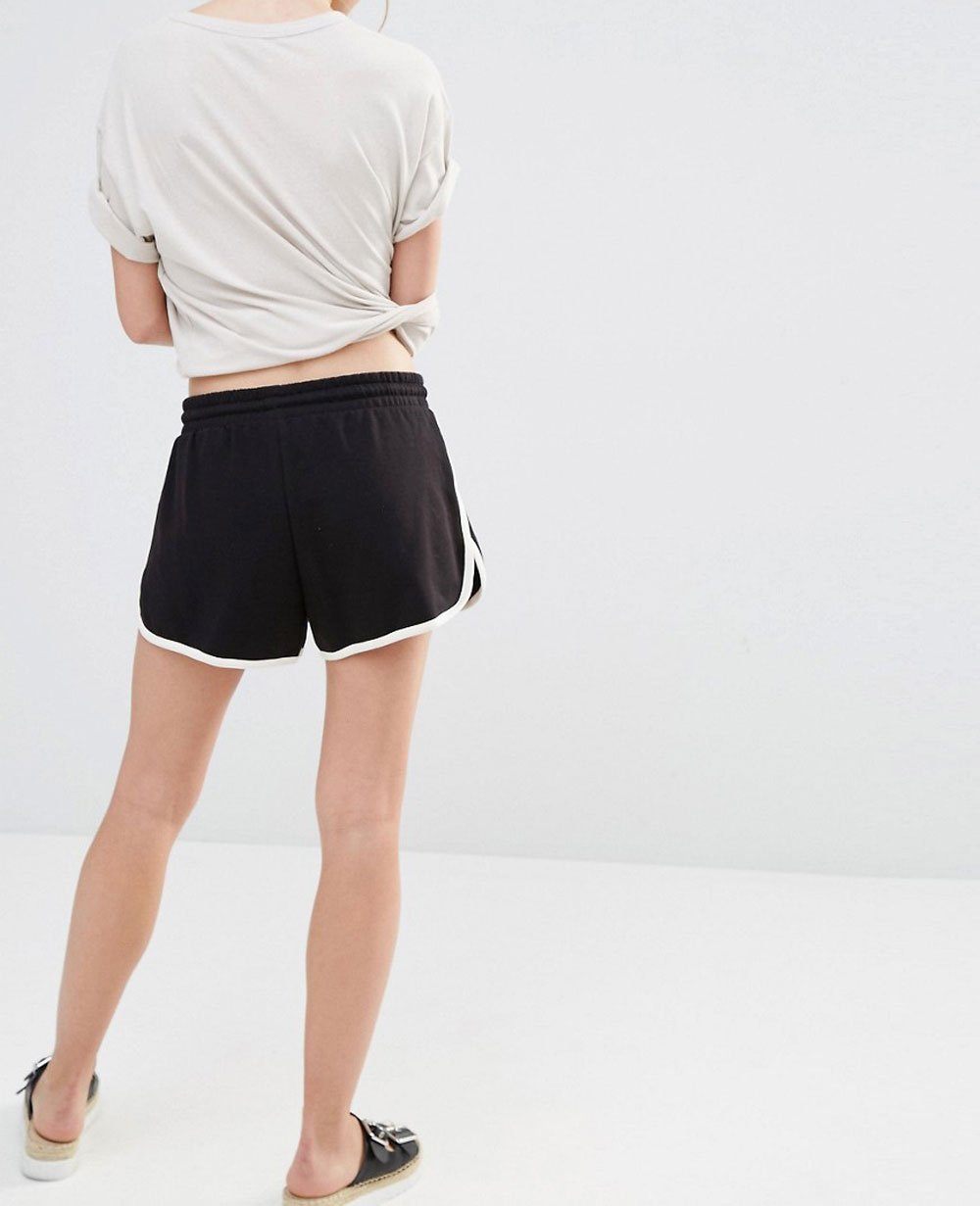 Wholesale Custom Branded Jersey Tipped Shorts QA-2493