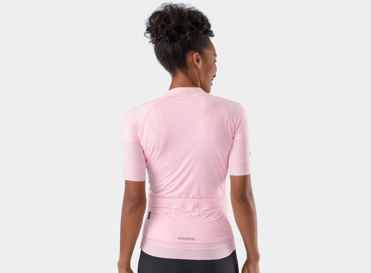 Wholesale Custom Made Skinny Fit Crewneck Zipper Women Cycling Jersey QA-2380