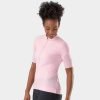 Wholesale Custom Made Skinny Fit Crewneck Zipper Women Cycling Jersey QA-2380