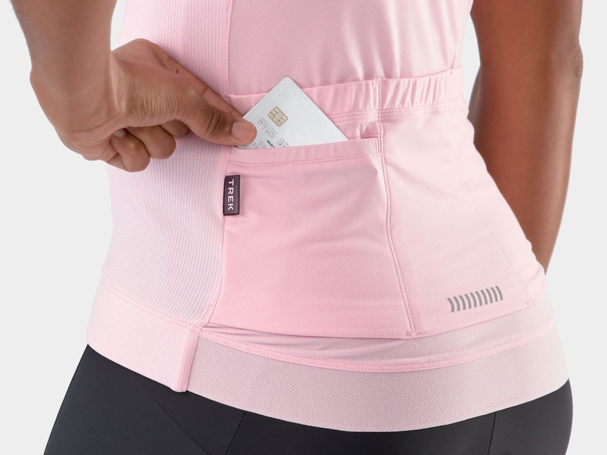 Wholesale Custom Made Skinny Fit Crewneck Zipper Women Cycling Jersey QA-2380