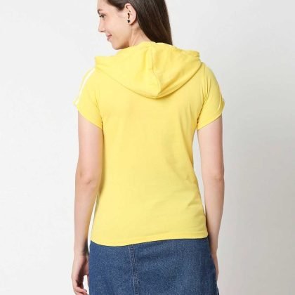 Wholesale Short Sleeve Women Hoodie QA-2243