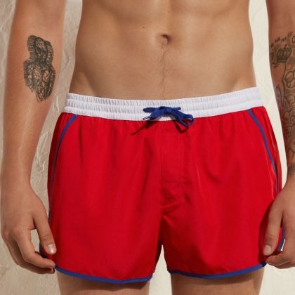 Wholesale Trendy Men Boxer Swim Wear Shorts QA-2479