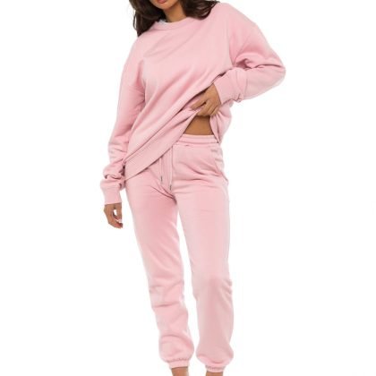Women Outfits Leg Pants Matching Sets Sweatshirt Tracksuit QA-2275